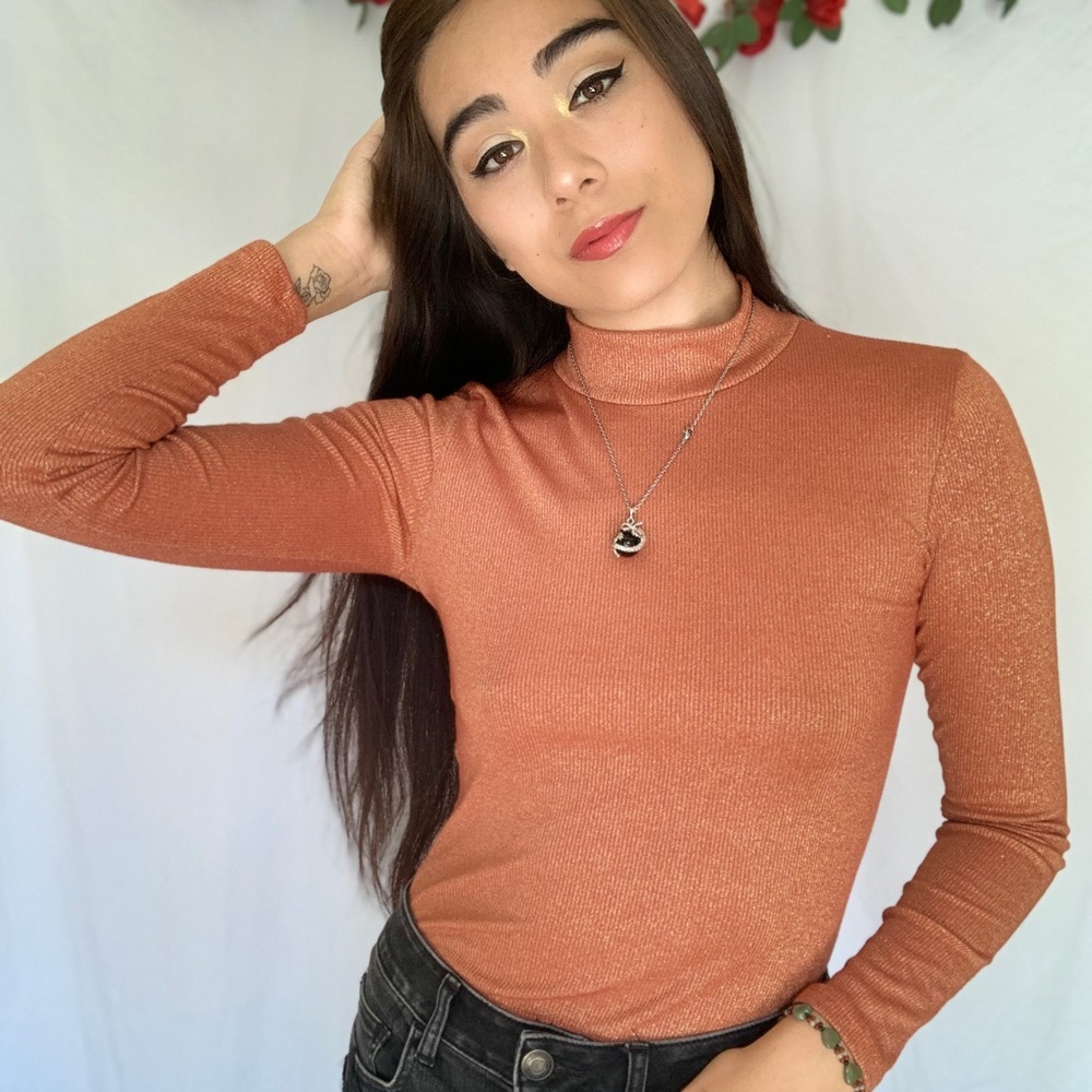 Long sleeved Shimmer Top